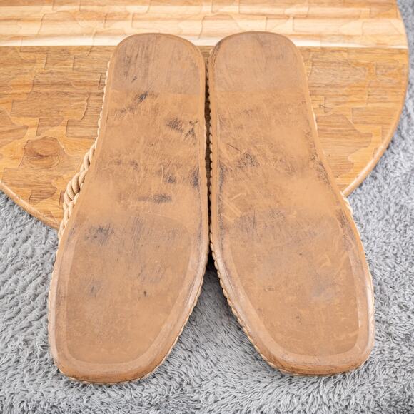 ZARA Beige Rope Sandals Women’s Size EU 42 / US 11 - Picture 6 of 7